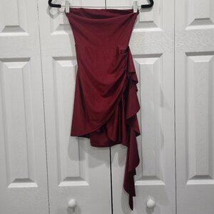 NWOT strapless burgundy dress from Windsor